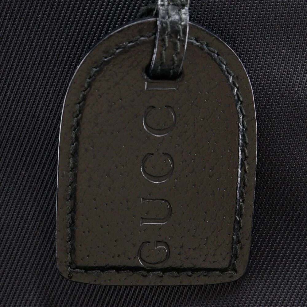 GUCCI Black Leather Backpack